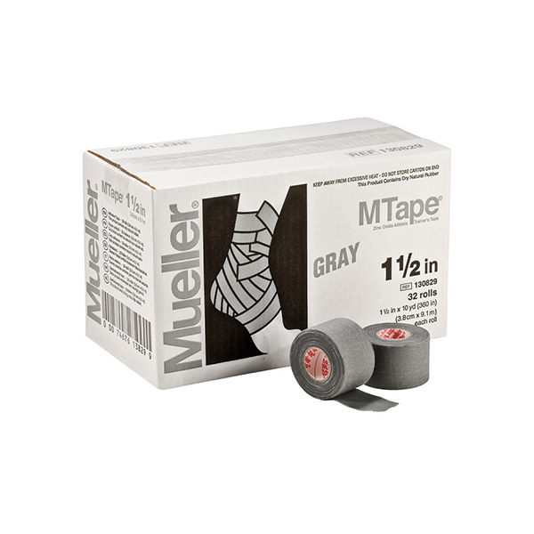 Mueller Color Tape (Αυτοκόλλητη Ανελαστική Χρωματιστή Ταινία Περίδεσης) 3,8cm x 9,14m Γκρι