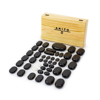 Product Πέτρες Θεραπείας 45τμχ (Basalt Massage Stone set) base image