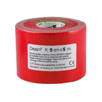 Product DREAM K Red - Ελαστικός Επίδεσμος Κινησιοθεραπείας 5cm X 5m base image