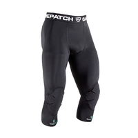 Product Κολάν συμπίεσης 3/4 με επιγονατίδες Μαύρο (Compression tights 3/4 with knee pads Black) base image